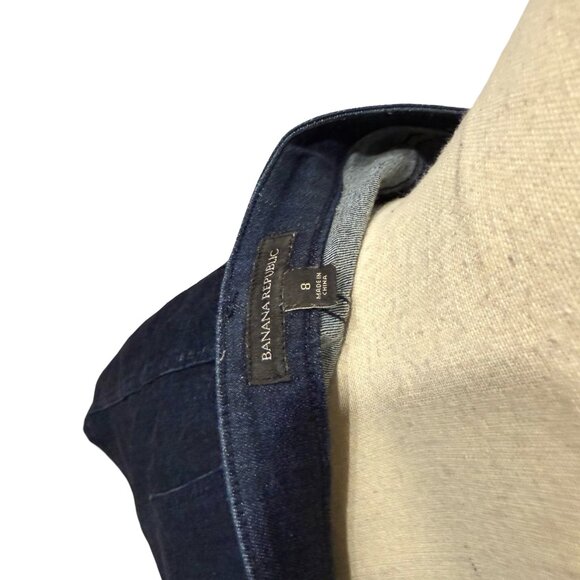 Banana Republic Blue Jean Skirt Size 8 - Picture 4 of 4